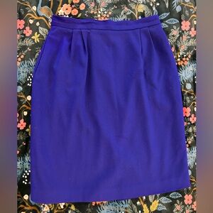 WINTER CLEARANCE! Vintage Wool Blend Purple Pencil Skirt